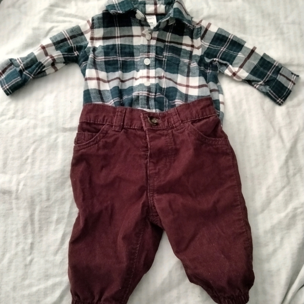 3 Month Flannel & Pants